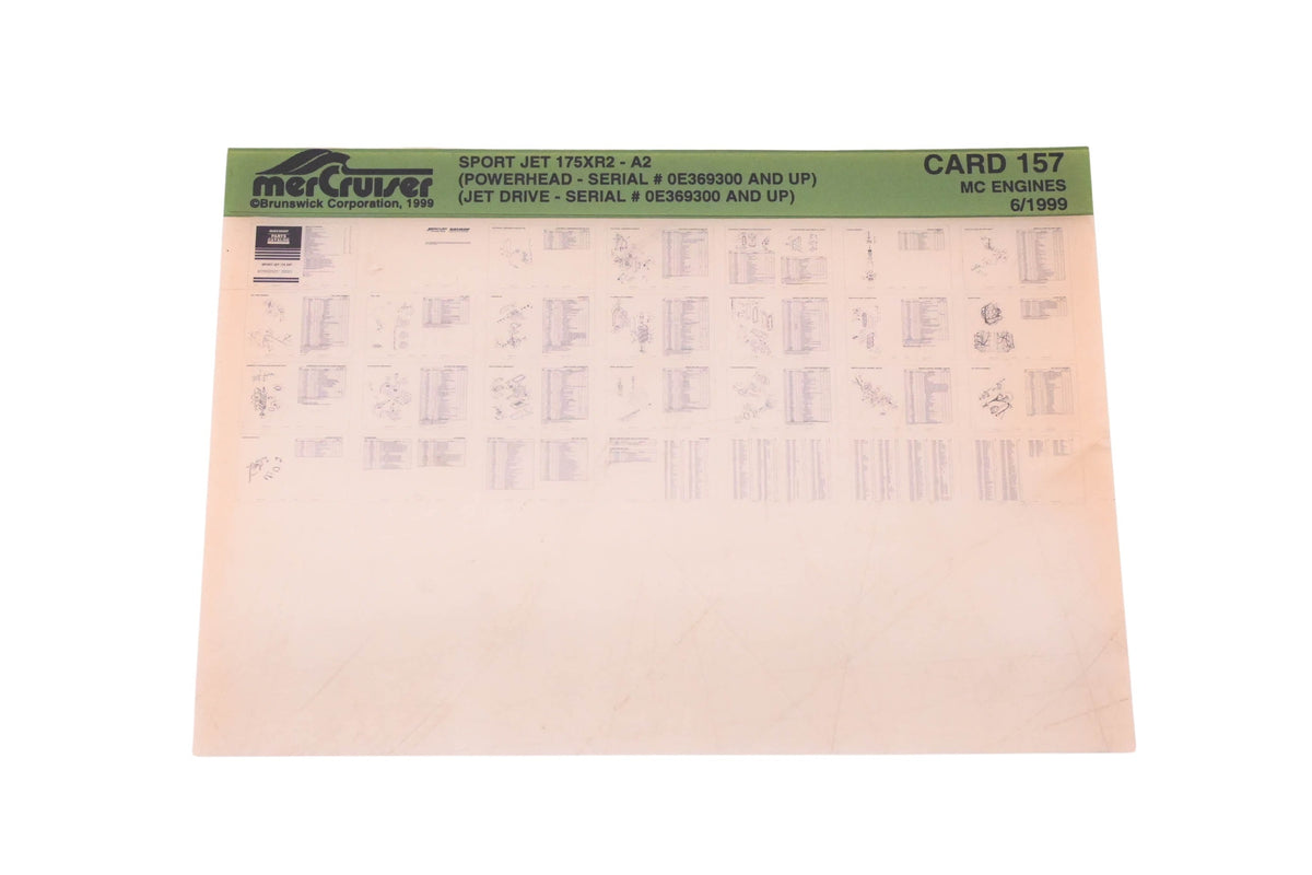 Mercruiser DP031-64 1999 Sport Jet 175XR2 Parts Catalog Microfiche