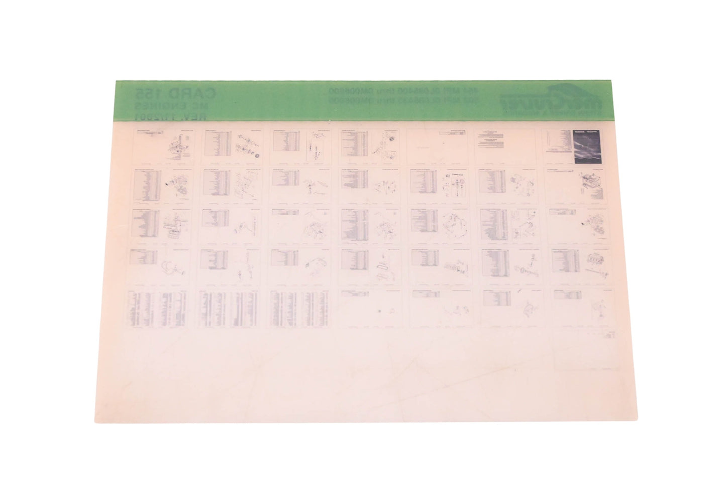 Mercruiser DP031-67 2001 454/ 502 MPI Parts Catalog Microfiche