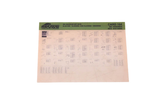 Mercruiser DP031-69 2002 350 Magnum MPI MCM Parts Catalog Microfiche
