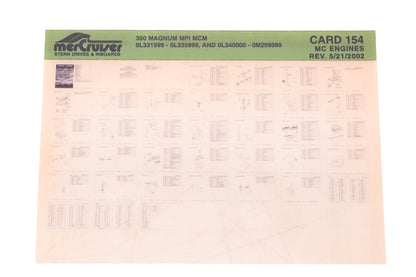 Mercruiser DP031-69 2002 350 Magnum MPI MCM Parts Catalog Microfiche