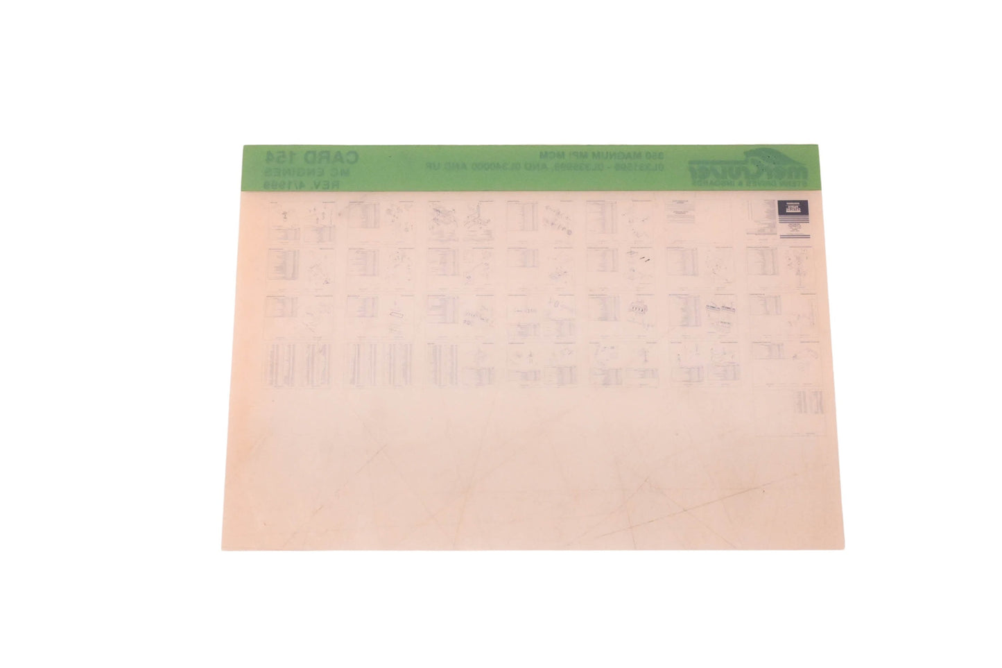 Mercruiser DP031-70 1999 350 Magnum MPI MCM Parts Catalog Microfiche