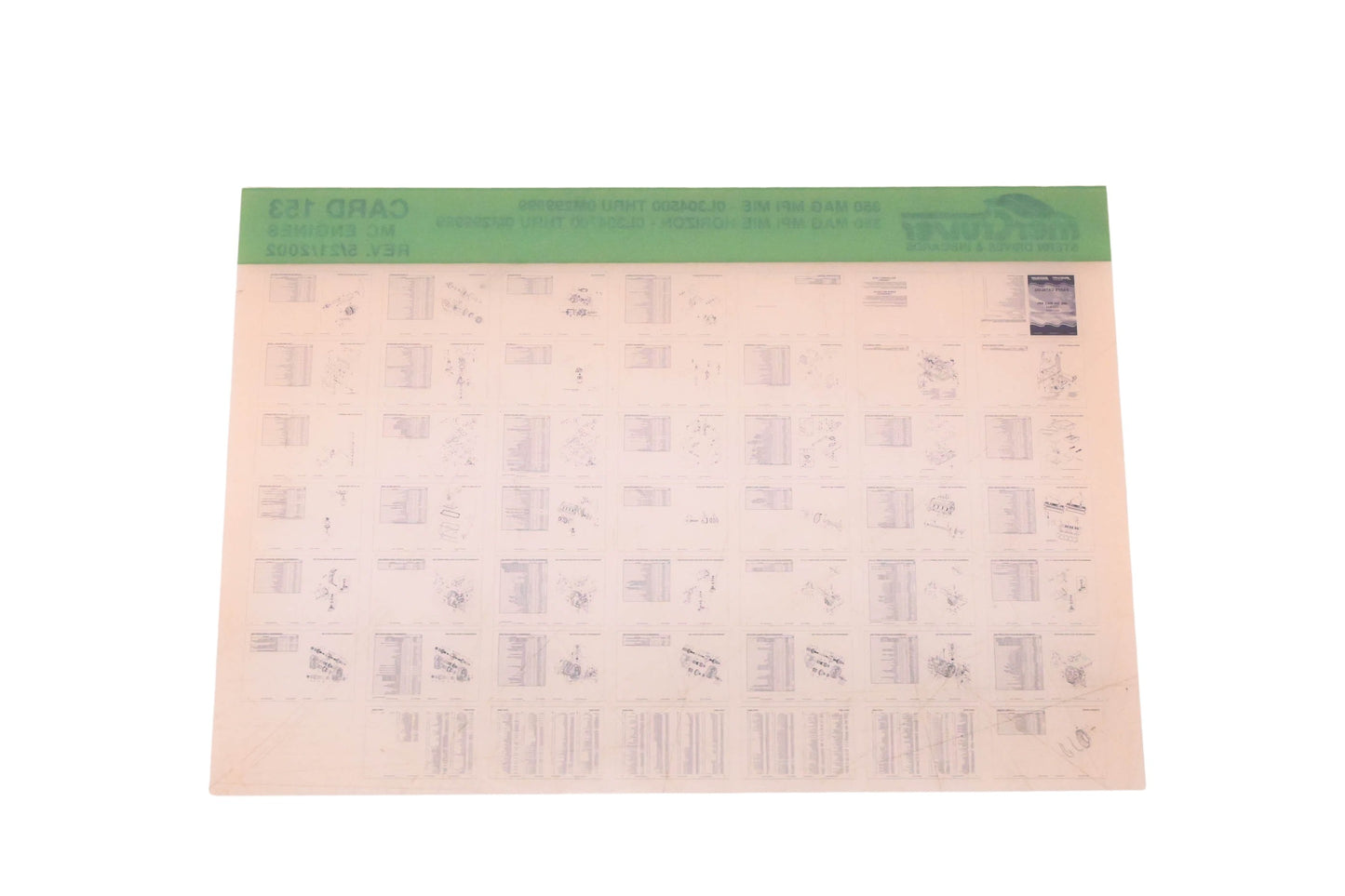 Mercruiser DP031-71 2002 350 MAG MPI MIE Parts Catalog Microfiche