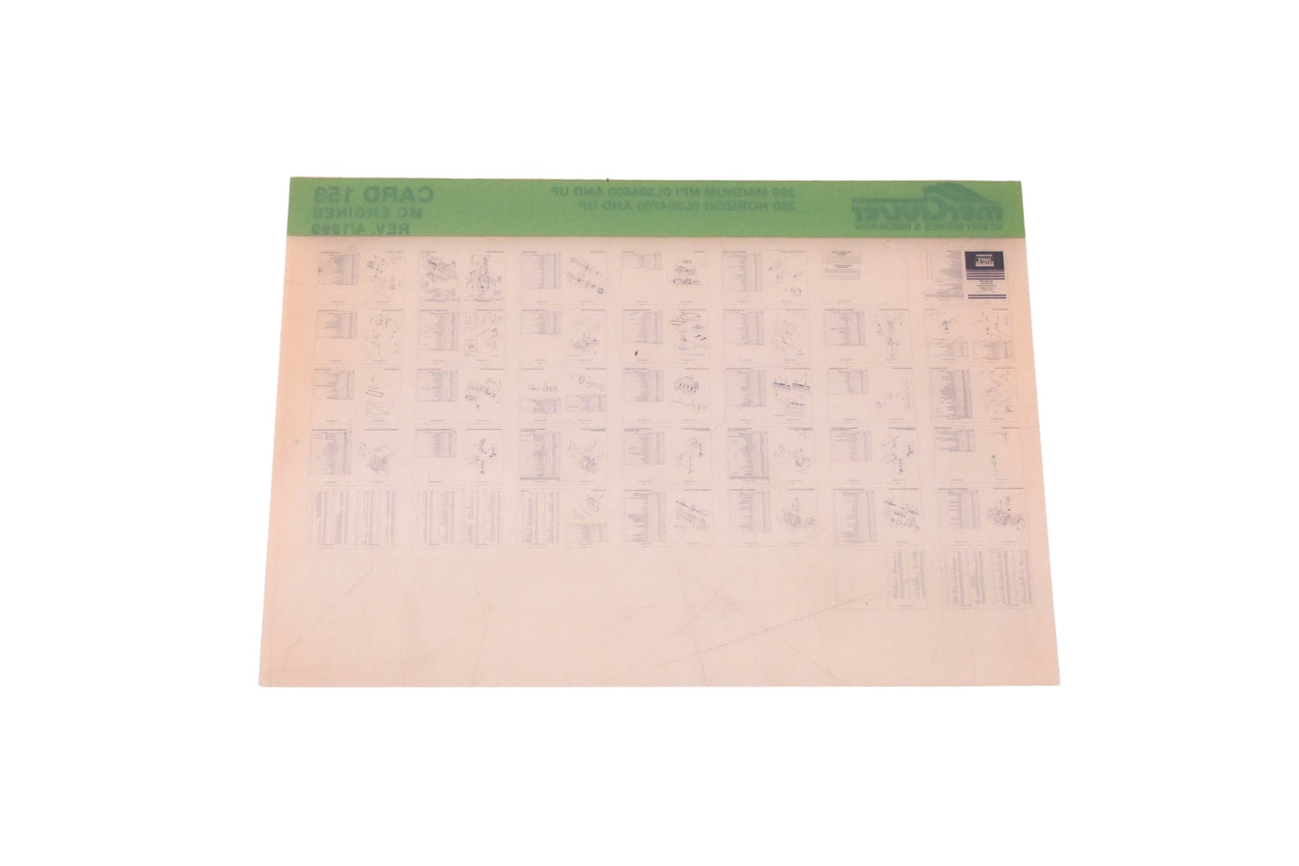Mercruiser DP031-72 1999 350 Magnum MPI Parts Catalog Microfiche