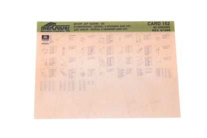 Mercruiser DP031-73 1999 Sport Jet 120XR2 Parts Catalog Microfiche