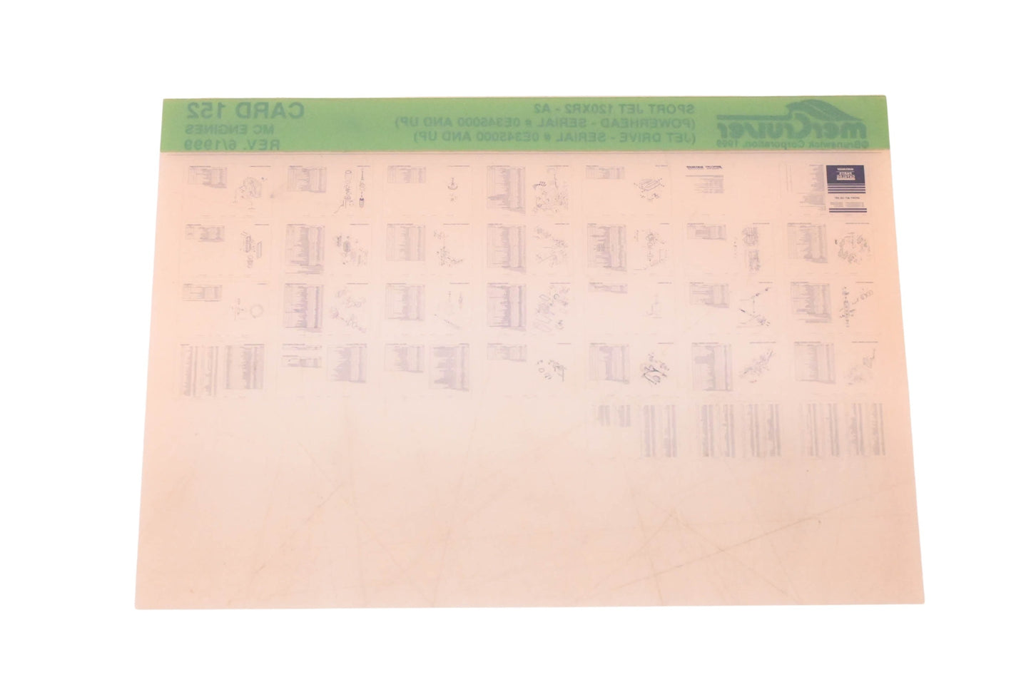 Mercruiser DP031-73 1999 Sport Jet 120XR2 Parts Catalog Microfiche