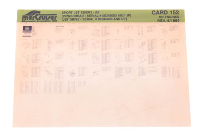 Mercruiser DP031-73 1999 Sport Jet 120XR2 Parts Catalog Microfiche