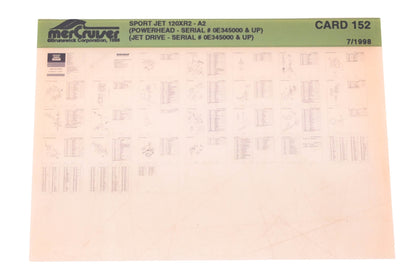 Mercruiser DP031-74 1998 Sport Jet 120XR2 Parts Catalog Microfiche