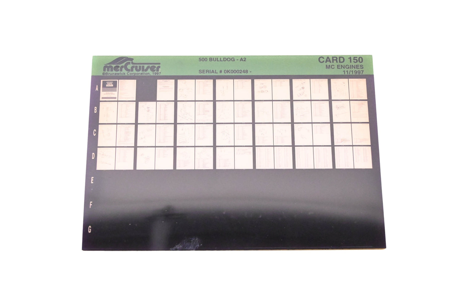 Mercruiser DP031-77 1997 500 Bulldog Parts Catalog Microfiche