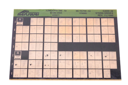 Mercruiser DP031-78 1990 R/MR/Alpha One Parts Catalog Microfiche