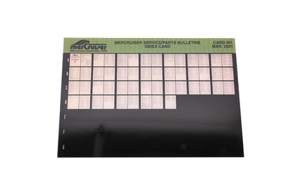Mercruiser DP031-80 2001 Service/Parts Bulletins Index Car Microfiche