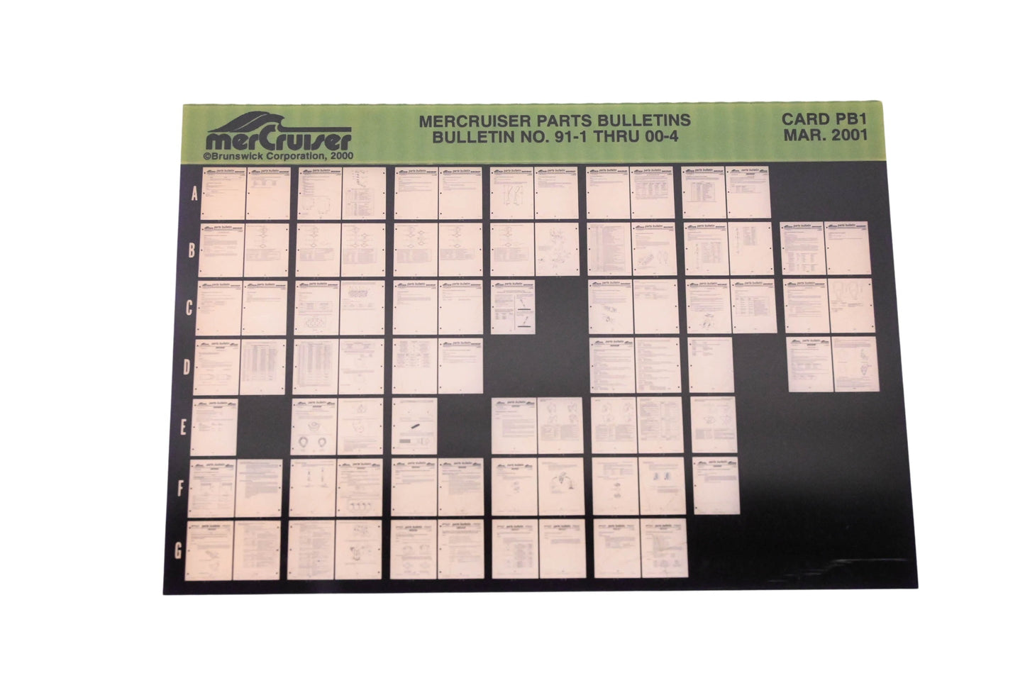 Mercruiser DP031-81 2001 Parts Bulletins Microfiche