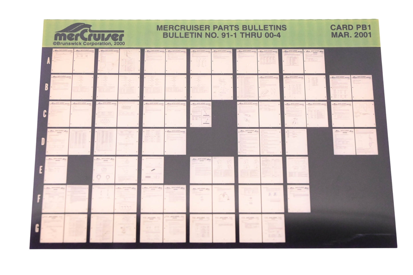 Mercruiser DP031-81 2001 Parts Bulletins Microfiche