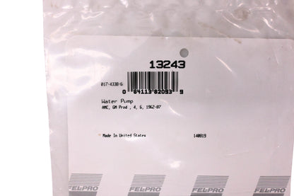 Fel-Pro 13243 Water Pump Gasket NOS