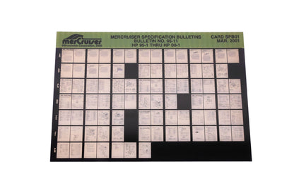 Mercruiser DP031-83 2001 Specification Bulletins Microfiche