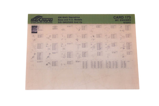 Mercruiser DP031-85 2001 496 MAG Parts Catalog Microfiche