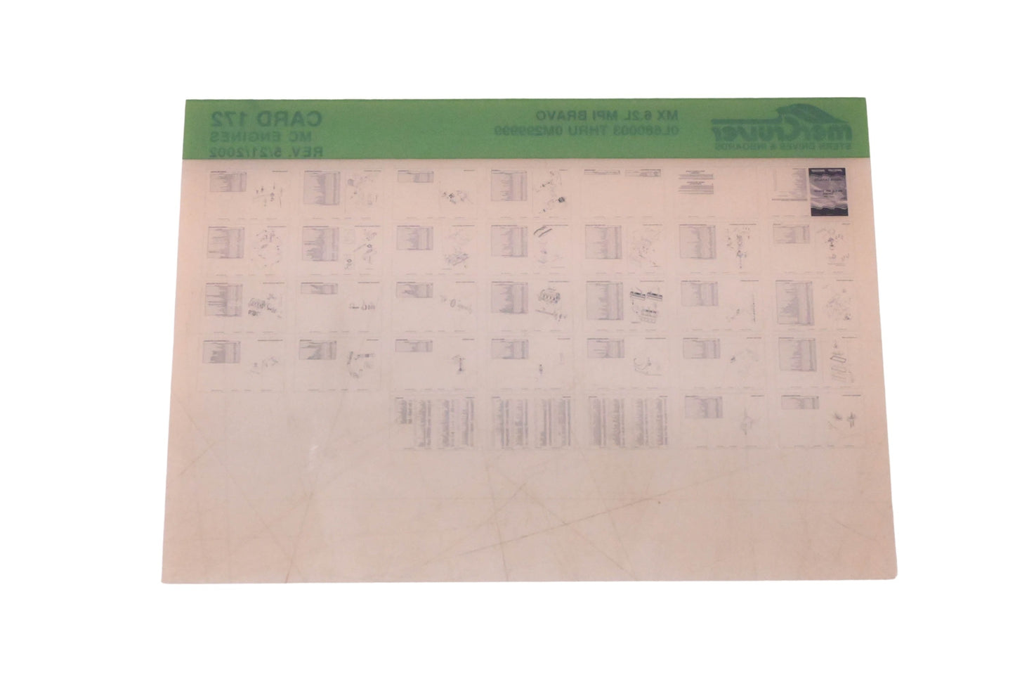 Mercruiser DP031-87 2002 MX 6.2L MPI Bravo Parts Catalog Microfiche