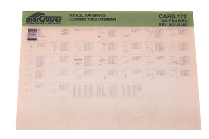 Mercruiser DP031-87 2002 MX 6.2L MPI Bravo Parts Catalog Microfiche
