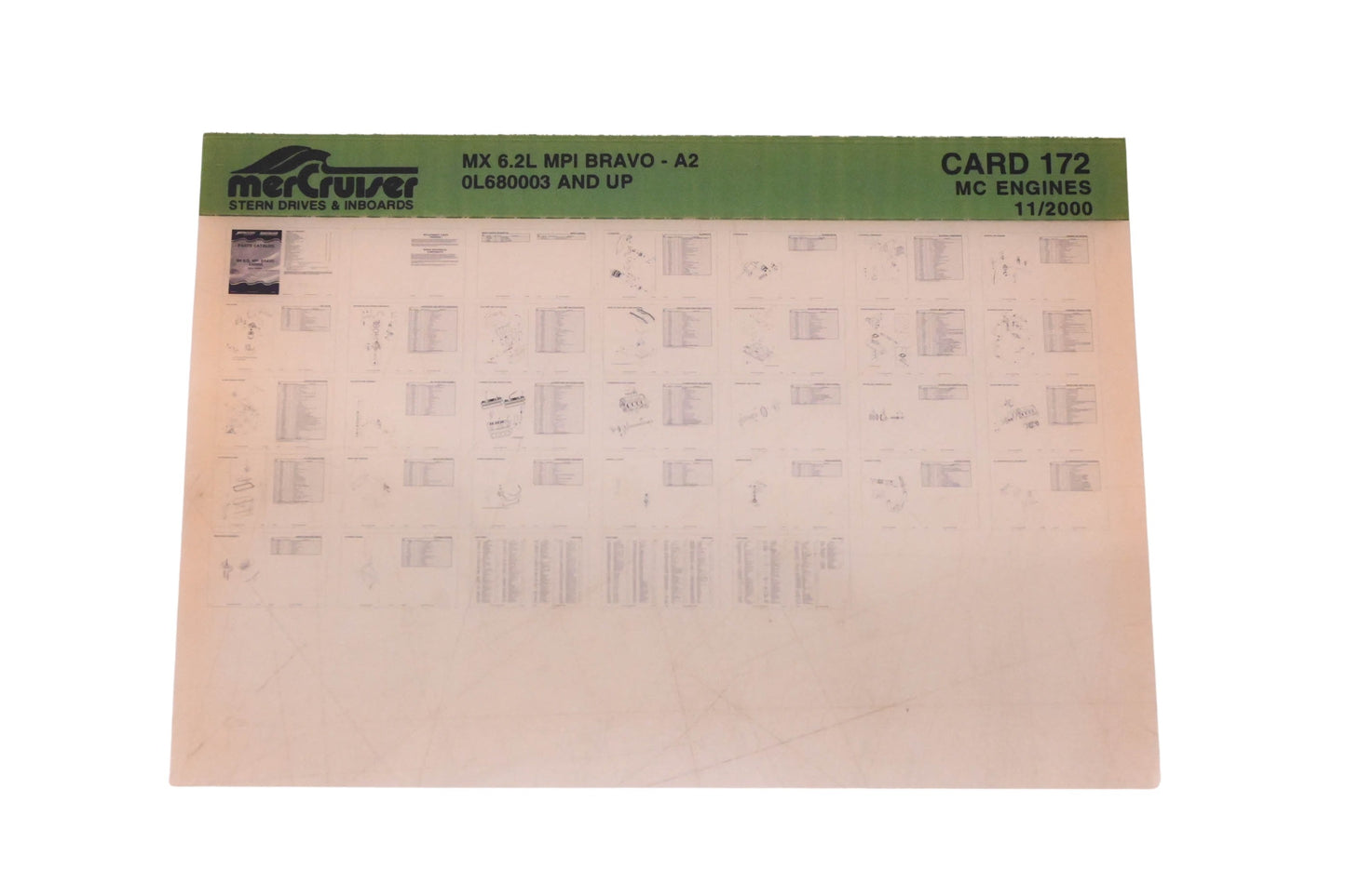 Mercruiser DP031-88 200 MX 6.2L MPI Bravo Parts Catalog Microfiche