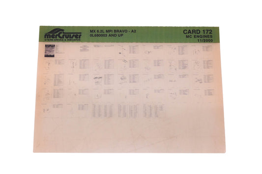 Mercruiser DP031-88 200 MX 6.2L MPI Bravo Parts Catalog Microfiche