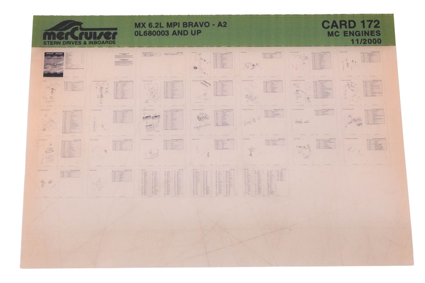 Mercruiser DP031-88 200 MX 6.2L MPI Bravo Parts Catalog Microfiche