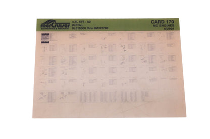 Mercruiser DP031-90 2001 4.3L EFI Parts Catalog Microfiche