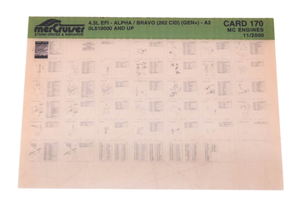 Mercruiser DP031-91 2000 4.3L EFI- Alpha/Bravo (262 CID) (GEN+) Parts Catalog Microfiche