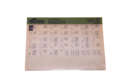 Mercruiser DP031-92 2001 8.1S Inboard Parts Catalog Microfiche