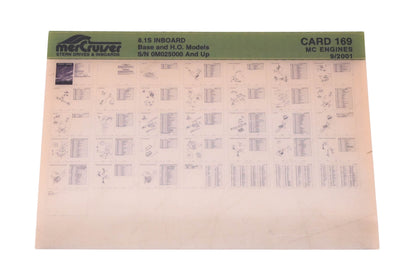 Mercruiser DP031-92 2001 8.1S Inboard Parts Catalog Microfiche