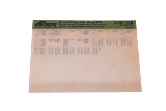 Mercruiser DP031-94 2002 Bravo I/II/III / Bravo I/II/IIIX -Bravo XR/XZ Parts Catalog Microfiche