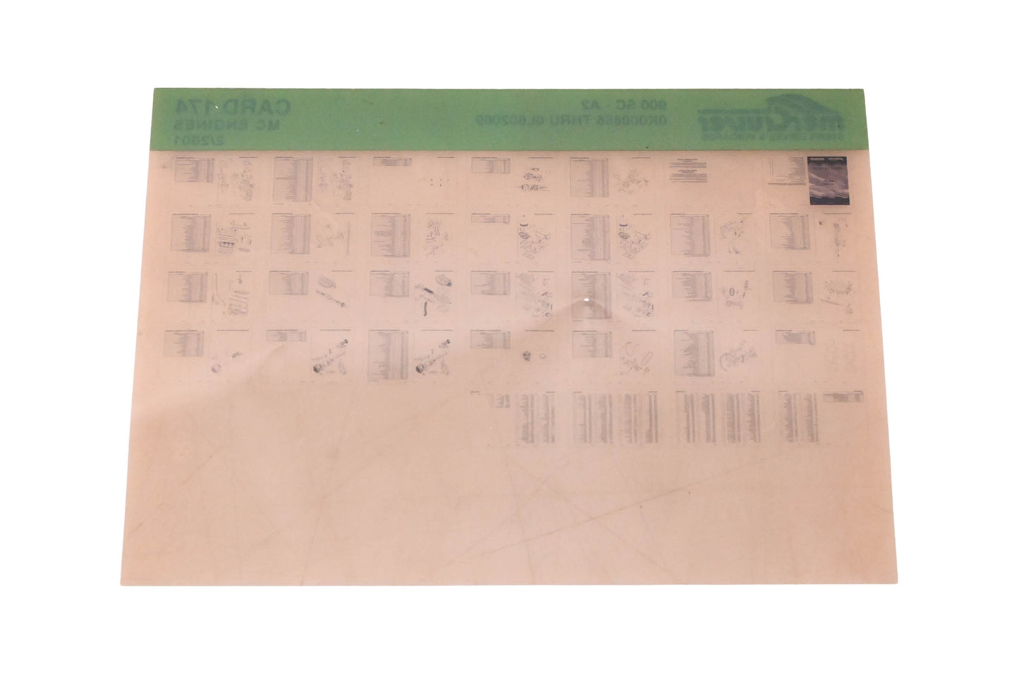 Mercruiser DP031-95 2001 900 SC Parts Catalog Microfiche
