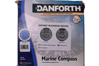 Danforth A149 Flush Mount Marine Compass NOS