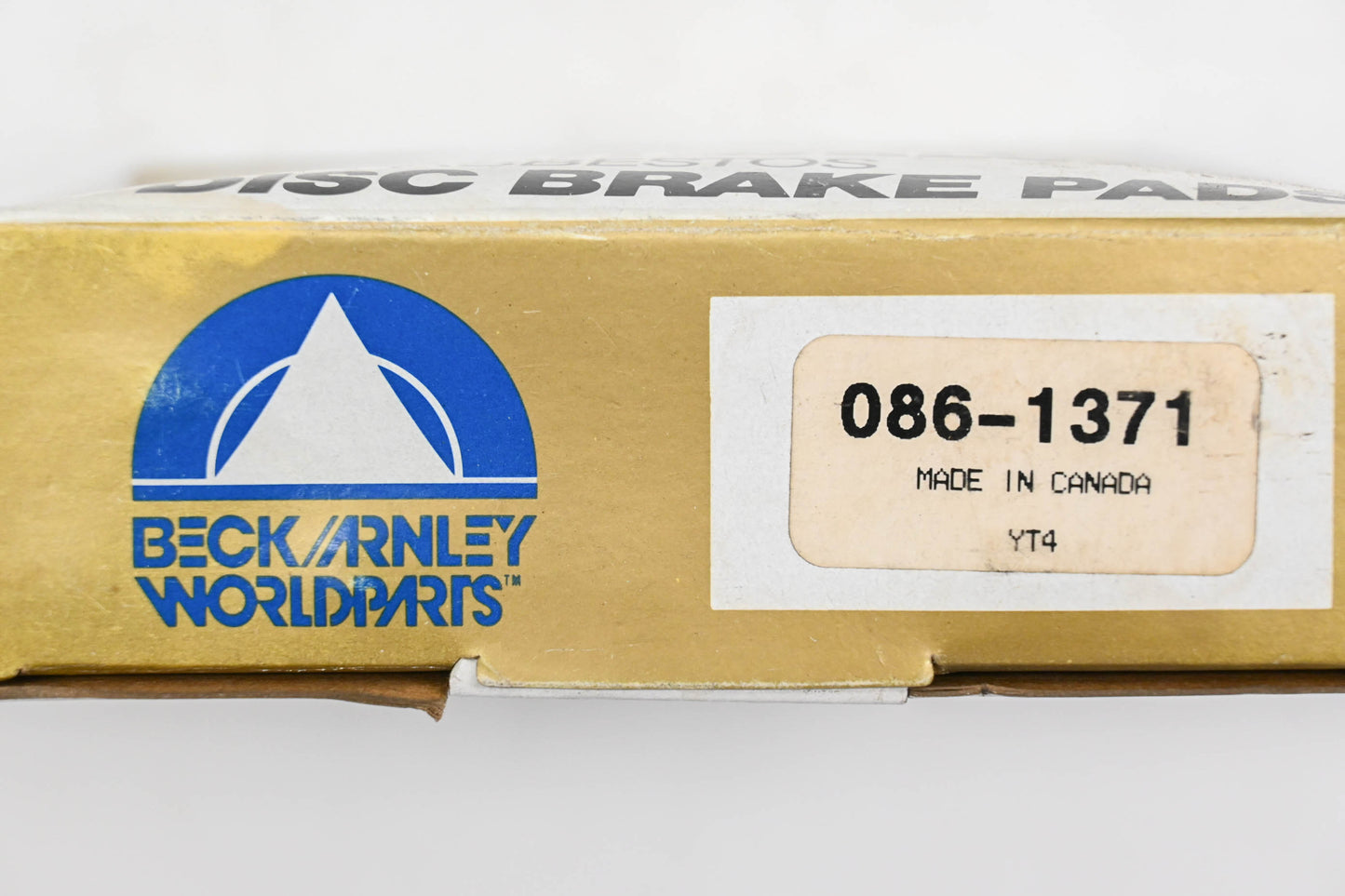 Beck/Arnley 086-1371 Super Deluxe Non-Asbestos Disc Brake Pad Kit NOS