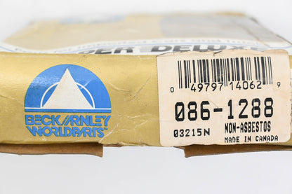 Beck/Arnley 086-1288, PD337 Super Deluxe Non-Asbestos Disc Brake Pad Kit NOS