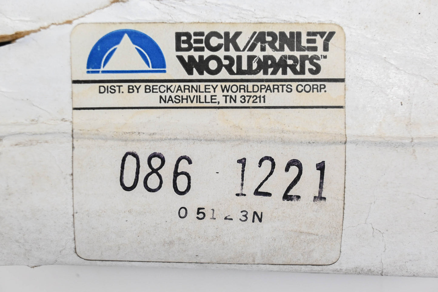 Beck/Arnley 086-1221, MX317 Non-Asbestos Disc Brake Pad Kit NOS