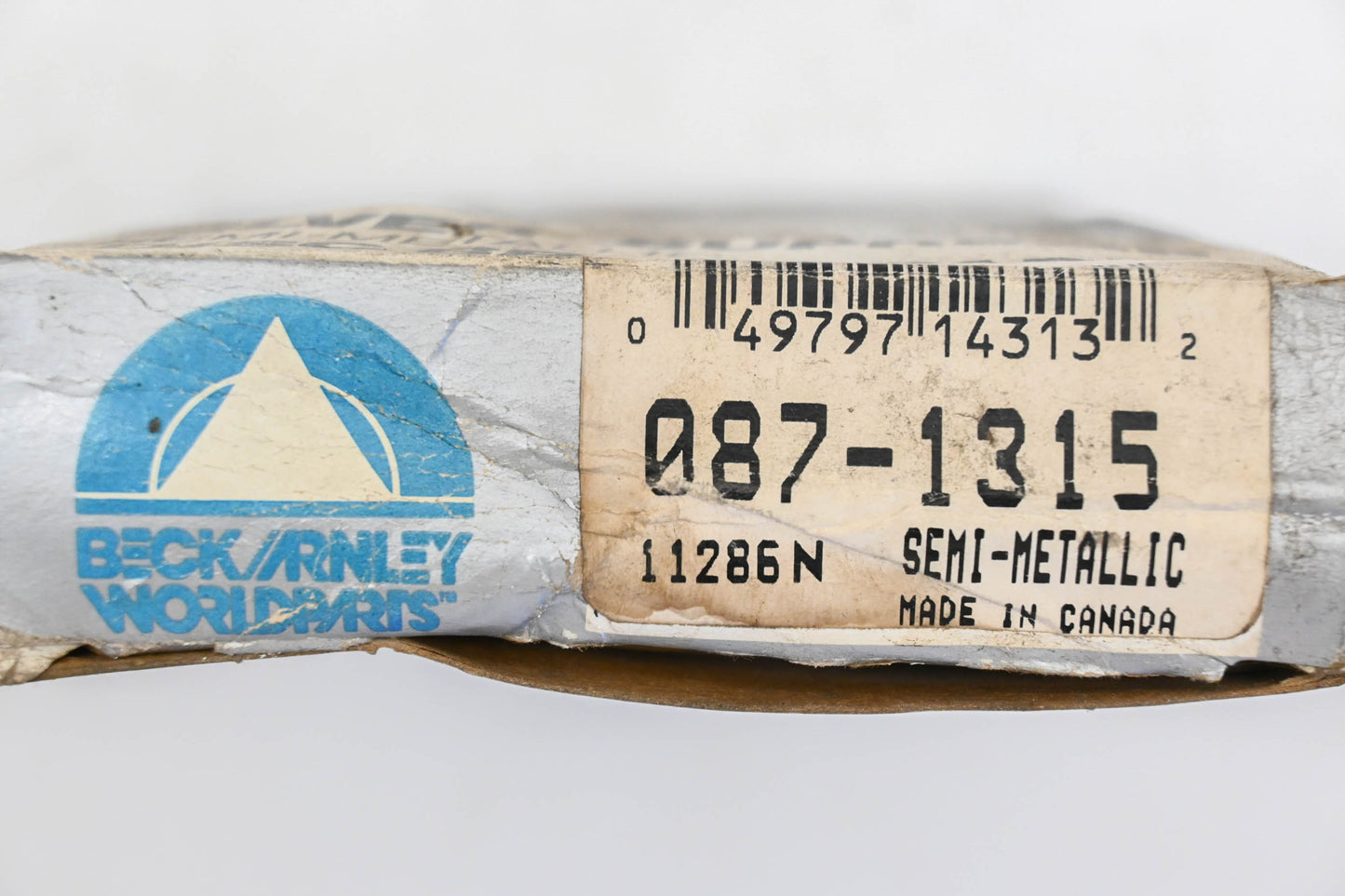 Beck/Arnley 087-1315 Silver Supreme Semi-Metallic Non-Asbestos Brake Pad Kit NOS