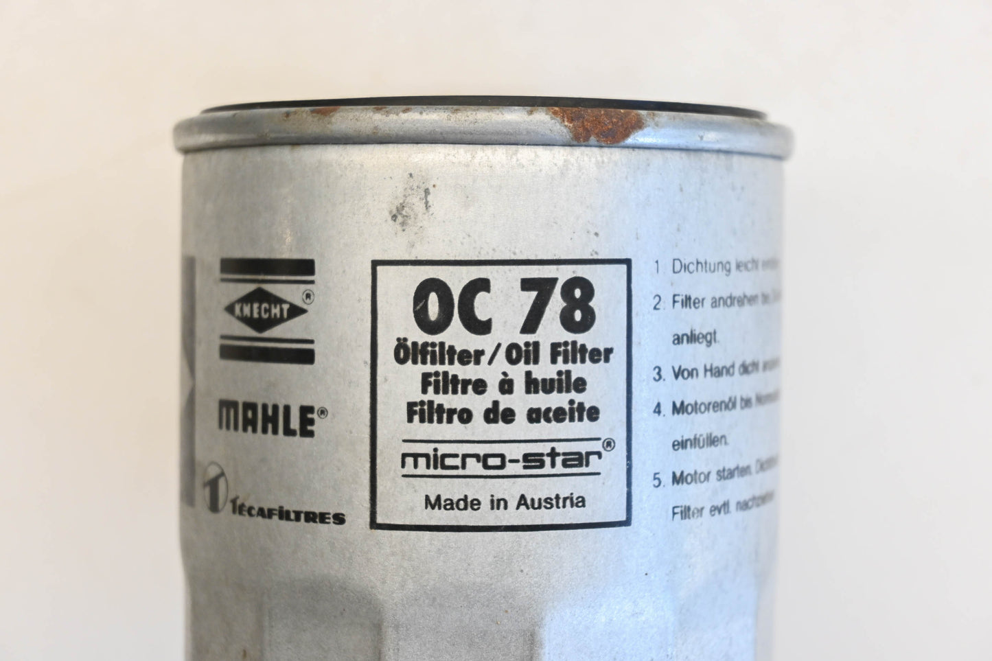 Mahle OC78 Micro-Star Oil Filter NOS