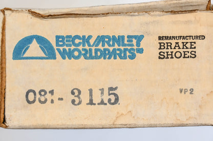 Beck/Arnley 081-3115 Remanufactured Drum Brake Shoe Kit NOS