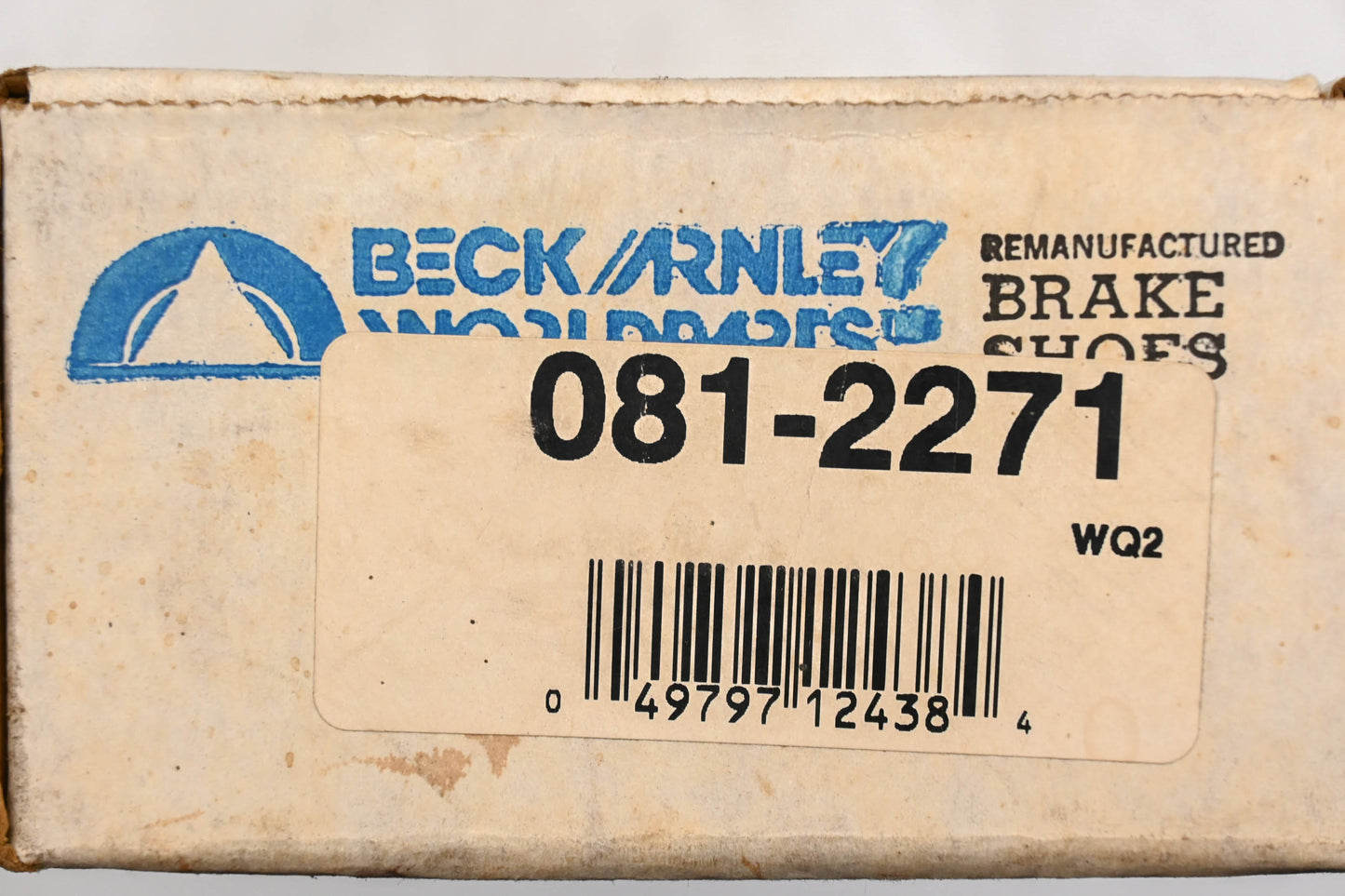 Beck/Arnley 081-2271 Remanufactured Drum Brake Shoe Kit NOS