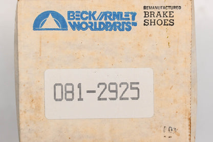 Beck/Arnley 081-2925 Remanufactured Girling Drum Brake Shoe Kit NOS