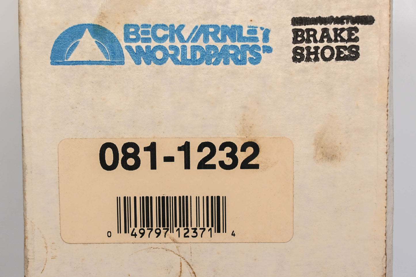 Beck/Arnley 081-1232 Remanufactured Drum Brake Shoe Kit NOS