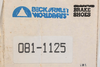 Beck/Arnley 081-1125 Remanufactured Drum Brake Shoe Kit NOS