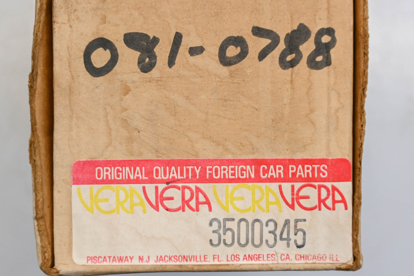 Vera 081-0788, 35-00345 Remanufactured Drum Brake Shoe Kit NOS