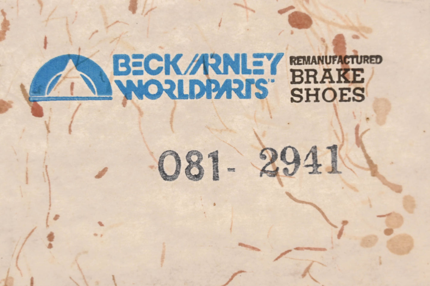 Beck/Arnley 081-2941 Remanufactured Drum Brake Shoe Kit NOS