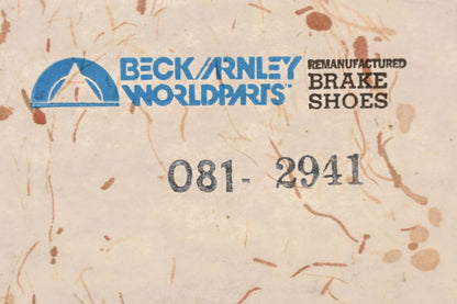 Beck/Arnley 081-2941 Remanufactured Drum Brake Shoe Kit NOS