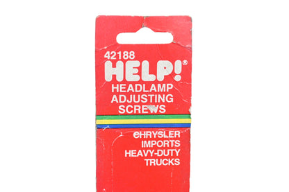 Motormite 42188 Help! Headlight Adjusting Screws Qty 2 NOS