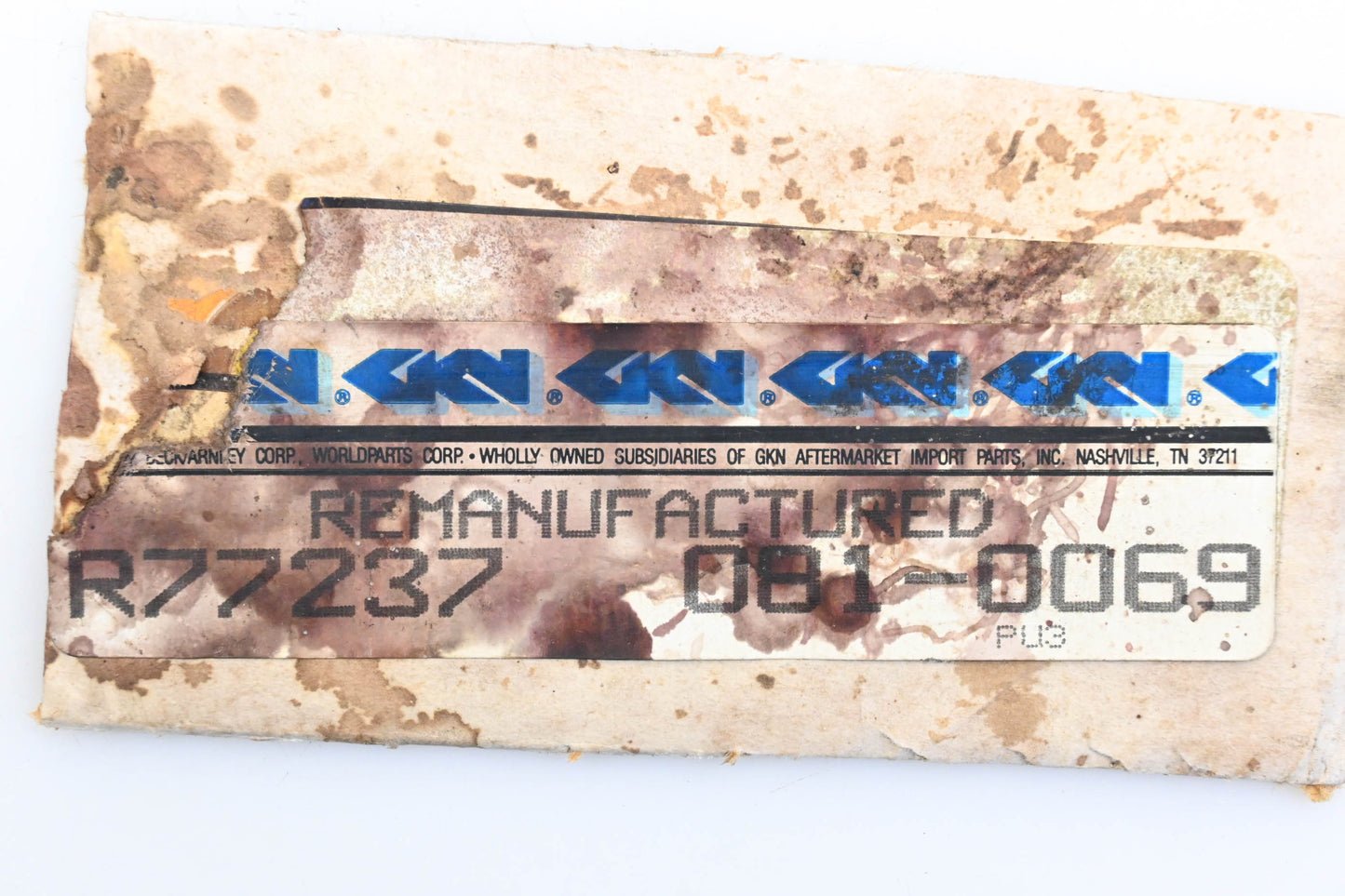 GKN 081-0069, R77237 Remanufactured Drum Brake Shoe Kit NOS