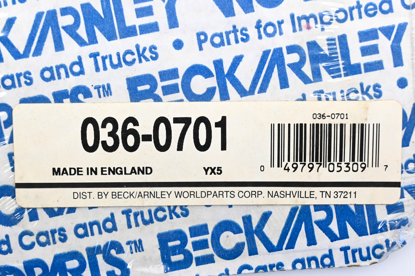 Beck/Arnley 036-0701 Valve Cover Gasket NOS