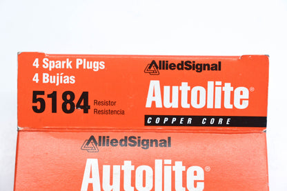 Autolite 5184 Resistor Spark Plug Kit Qty 4 NOS