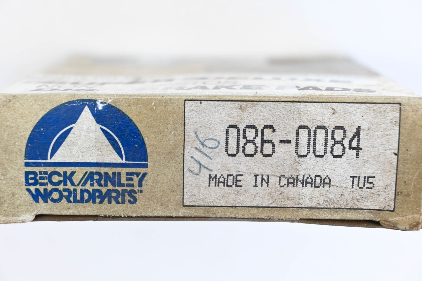 Beck/Arnley 086-0084 Super Deluxe Non-Asbestos Disc Brake Pad Kit NOS