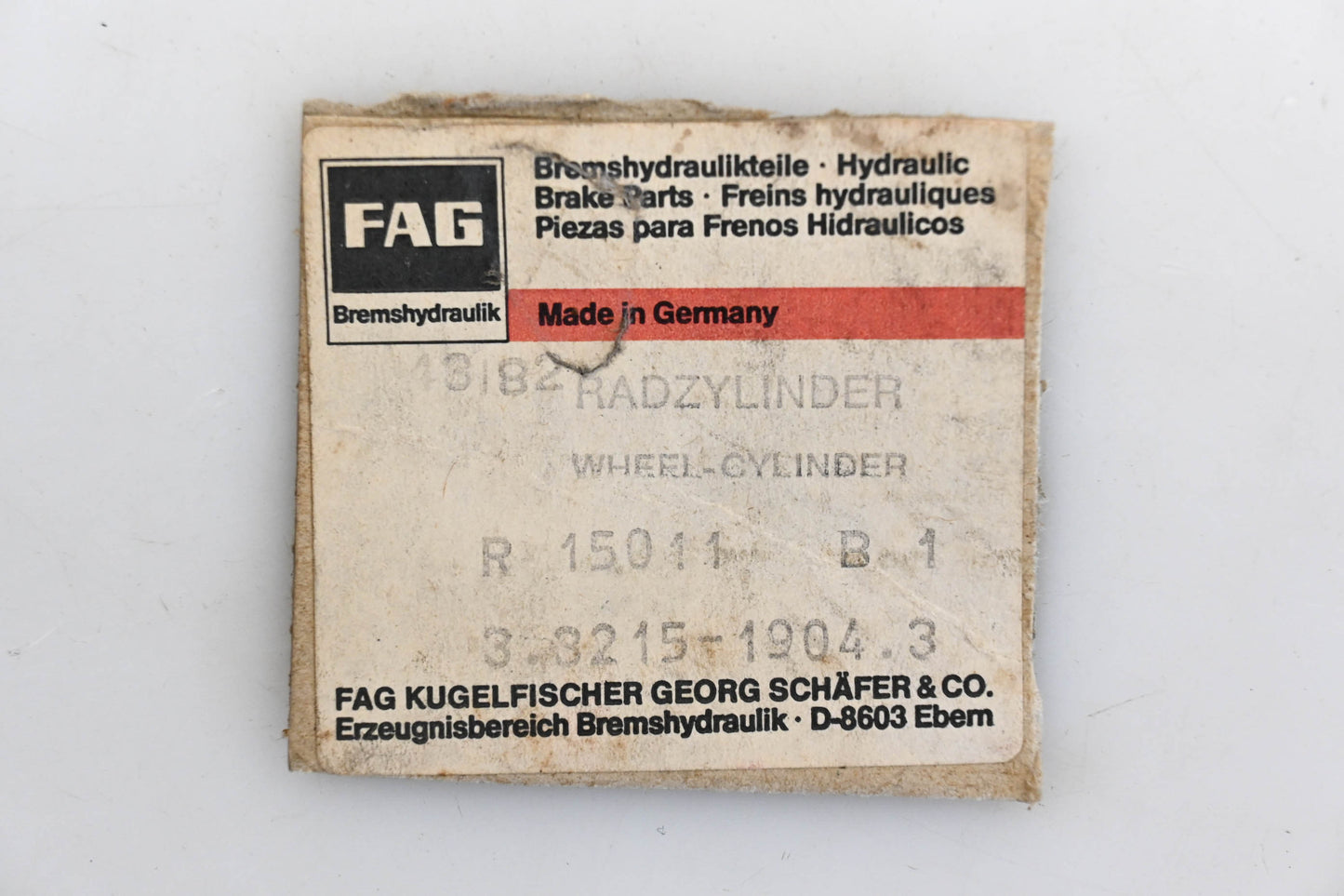 FAG 03.3215-1904.3, R 15011, S6317 Drum Brake Wheel Cylinder NOS